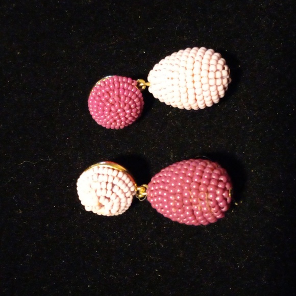2 pairs J.Crew earrings. Stud earrings &  dangeling  designer - Picture 1 of 7
